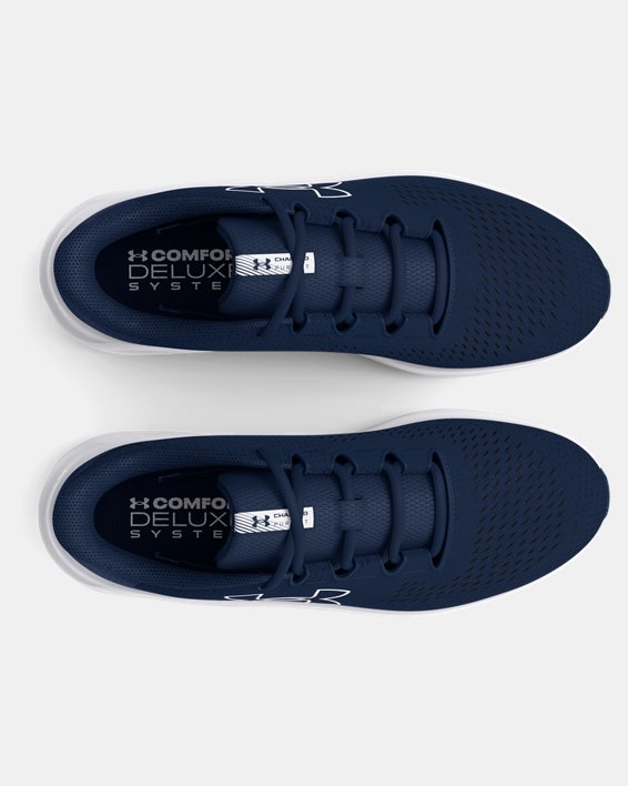 Men's UA Charged Pursuit 3 Big Logo Running Shoes, Blue, pdpMainDesktop image number 2